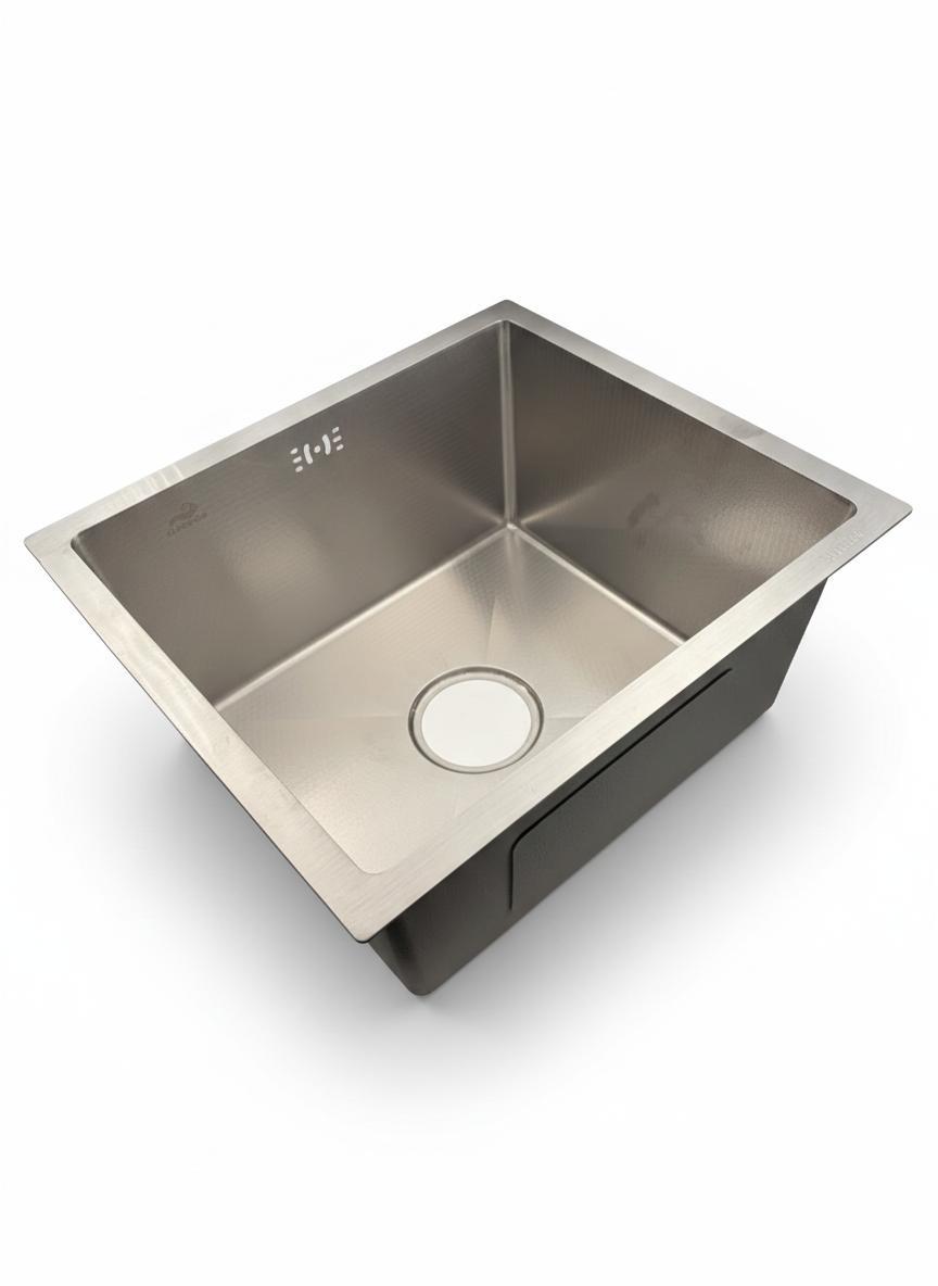 Compact 40X45 cm Inox Mutfak Evyesi – SUS304 Paslanmaz Çelik | 1 mm Kalınlık | Ankastre Evye