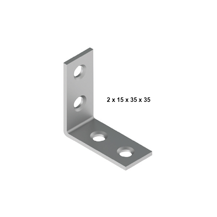 Metal L Gönye  (2  x 15 x 35 x 35 )